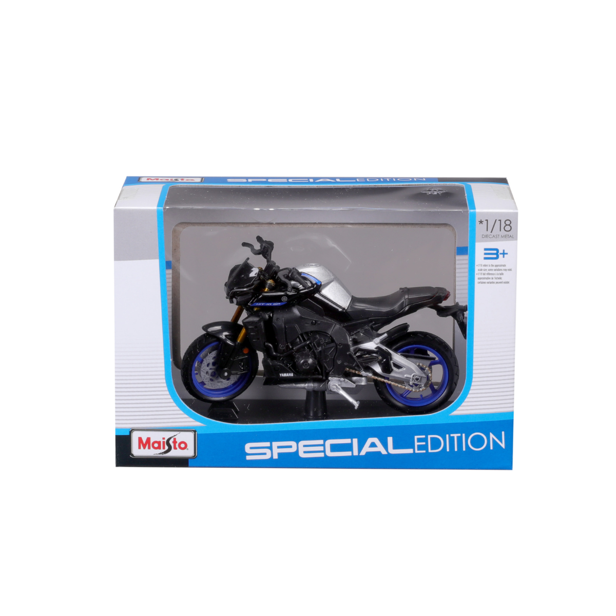 Xe Mô Hình Mô Tô Tỉ Lệ 1:18 Yamaha MT-10 Sp 2023 Có Kệ Đứng MAISTO MT39300