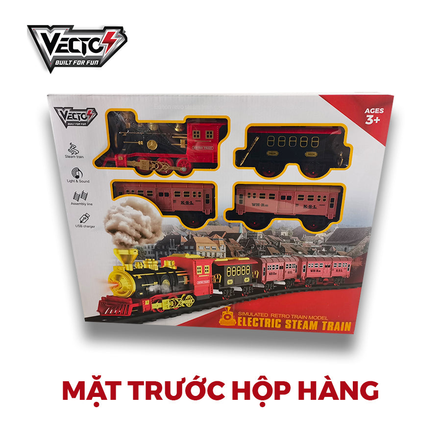 VECTO VT6994A steam train and track assembly toy