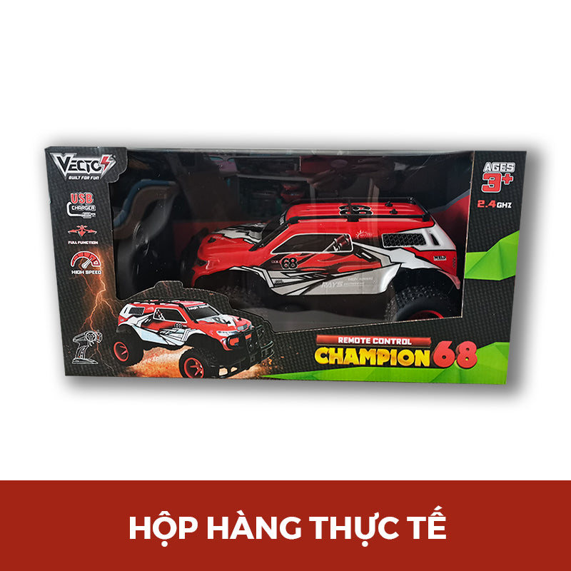 Champion 68 remote control supercar toy (Red) VECTO VT81506