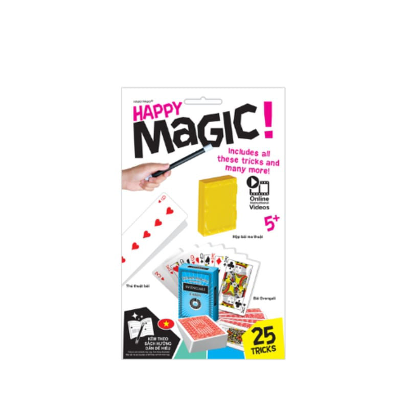 Happy Magic set of 25 magic tricks and surprise cards Hanky ​​Panky HP1944