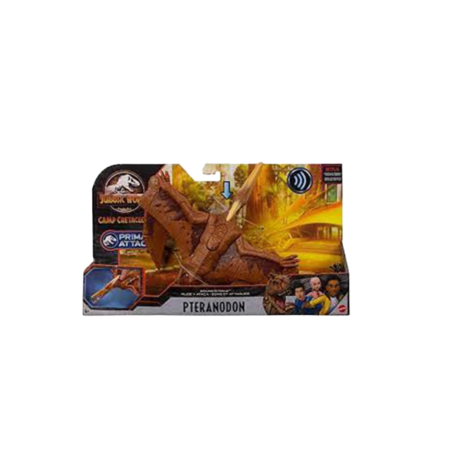 PTERANODON Dinosaur Model with sound JURASSIC WORLD MATTEL HDX17