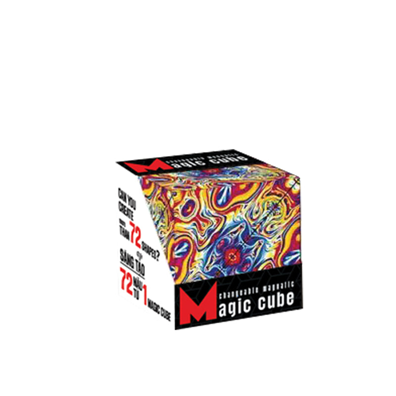 Khối lập phương ma thuật Magic Cube Hoạ Tiết Loang Màu Rực Rỡ MAGIC CUBE MC01