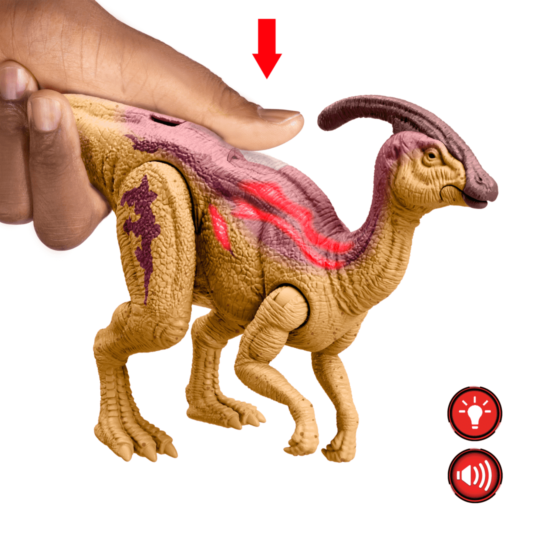 Mô Hình Khủng Long Parasaurolophus Có Âm Thanh Jurassic World Mattel HLP14