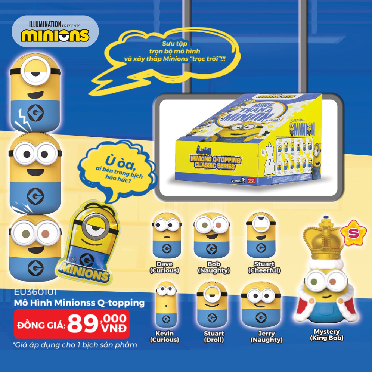 Mô Hình Minions Q-topping Minions EU360101