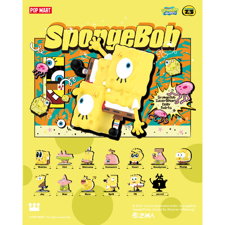 Mô Hình Đồ Chơi SpongeBob SquarePants Daily Quirks Pop Mart 6941848262400