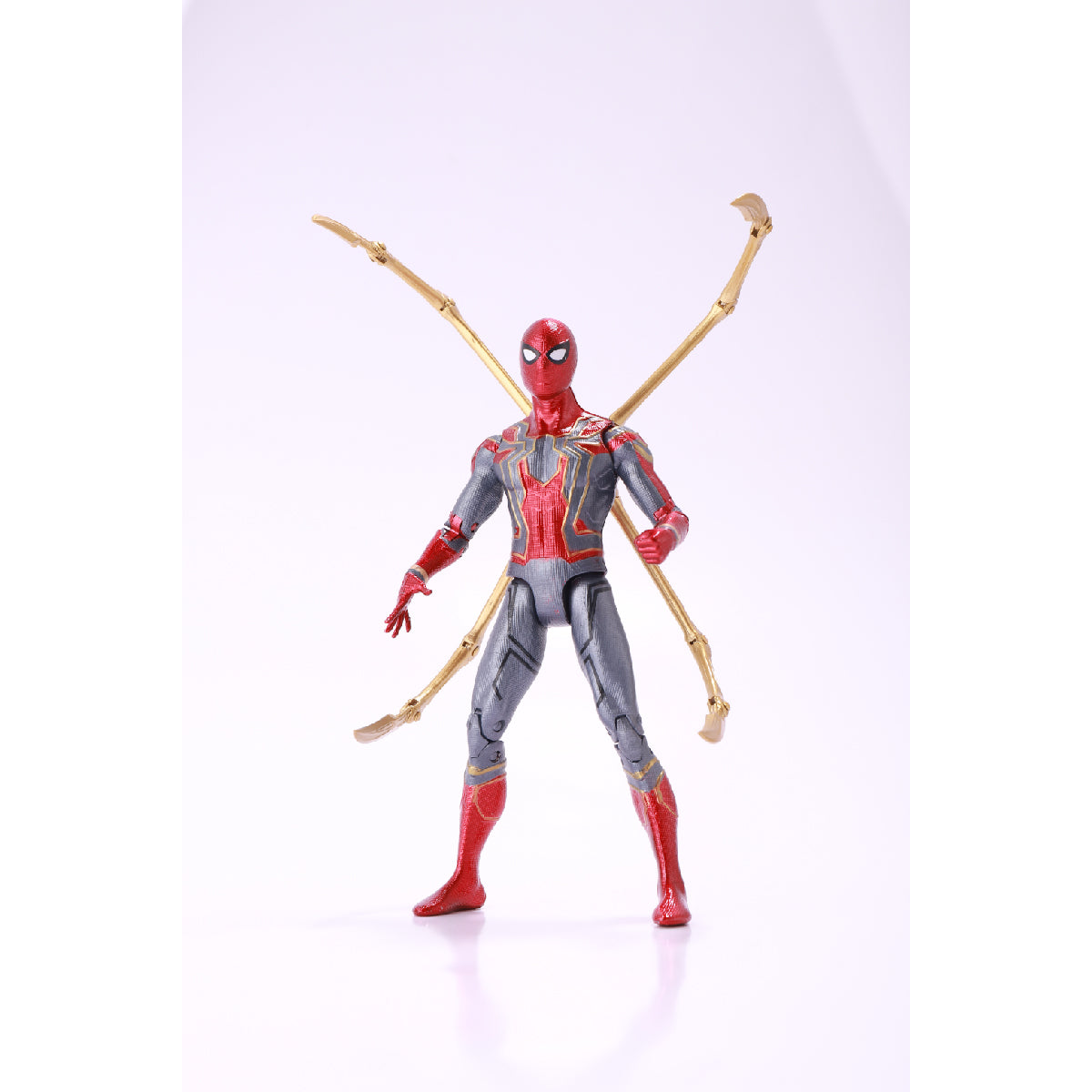 Mô Hình Tác Chiến Iron Spiderman Tích Hợp Bệ Ánh Sáng ZD TOYS 1606-12