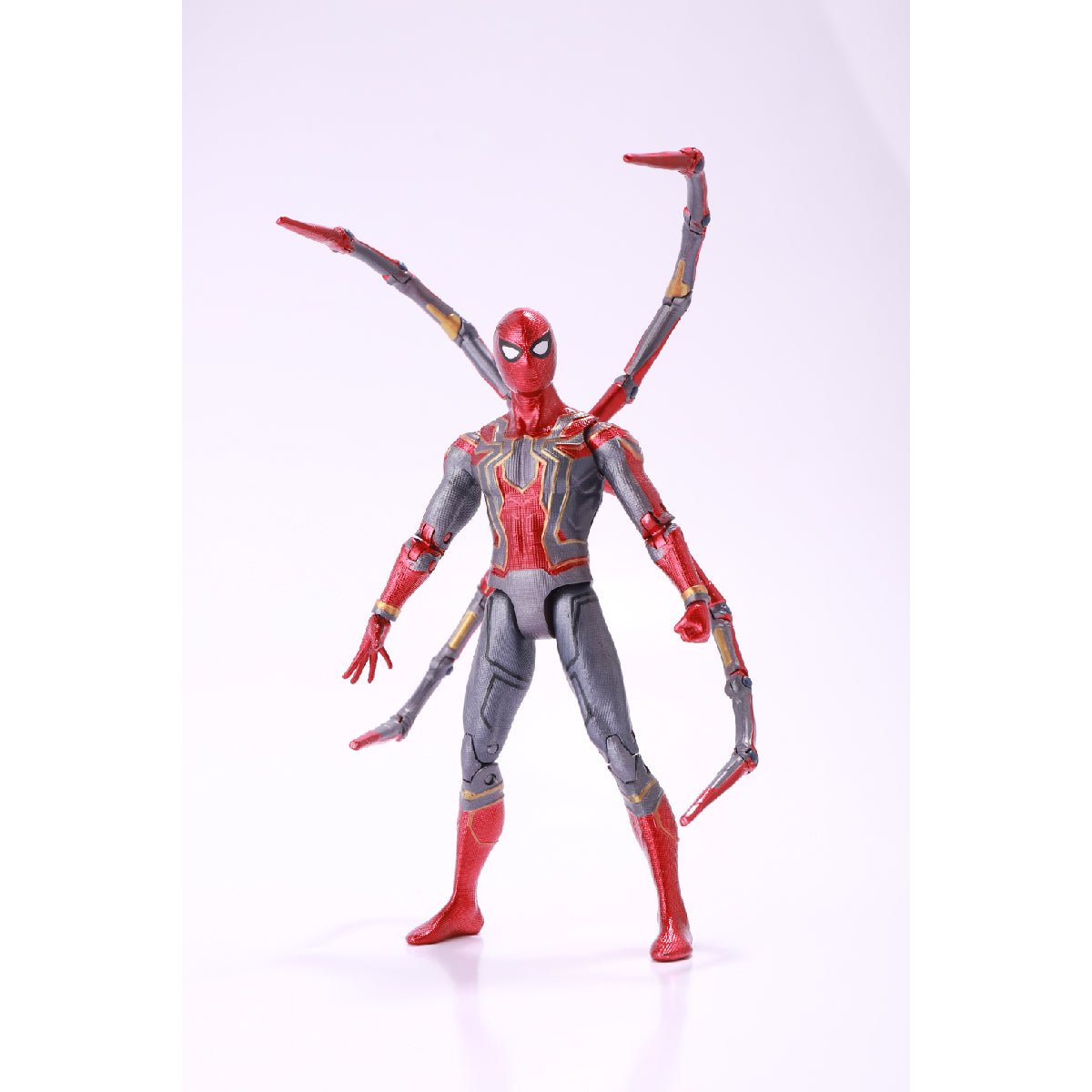 Mô Hình Tác Chiến Iron Spiderman Tích Hợp Bệ Ánh Sáng ZD TOYS 1606-12