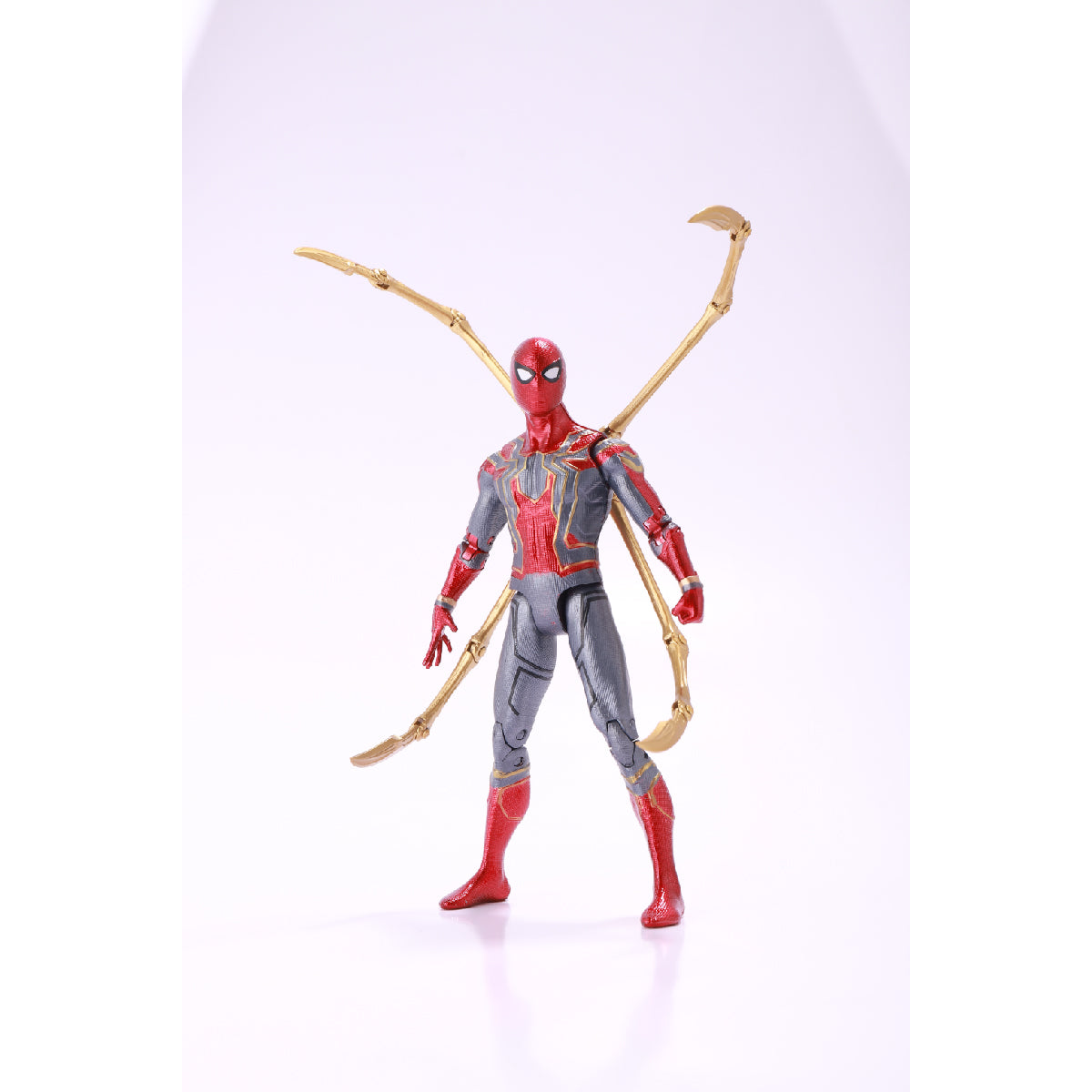 Mô Hình Tác Chiến Iron Spiderman Tích Hợp Bệ Ánh Sáng ZD TOYS 1606-12