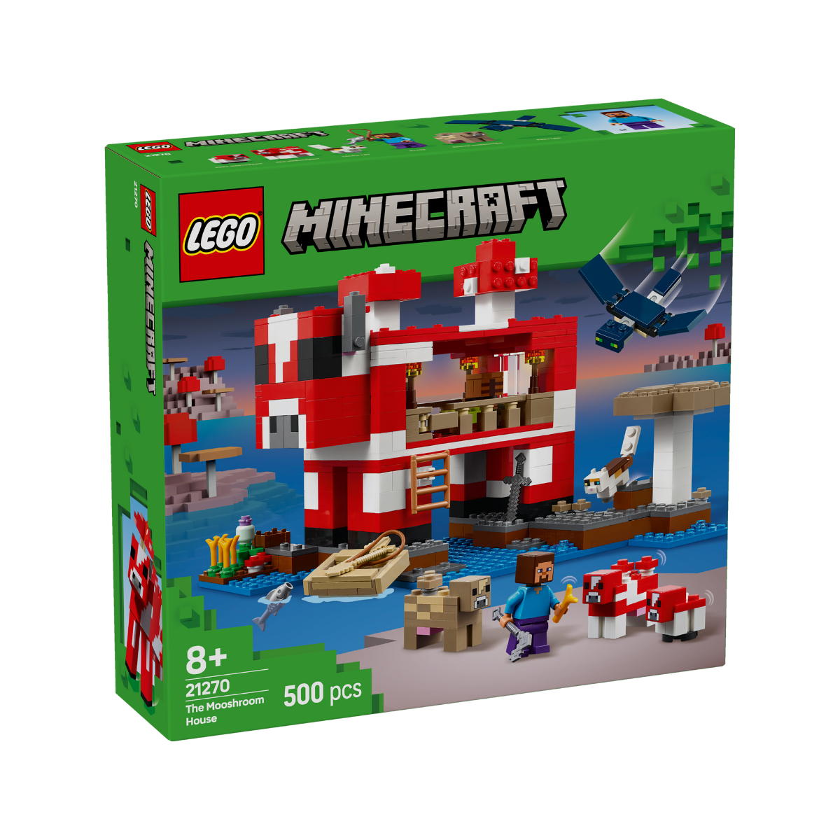 Đồ Chơi Lắp Ráp Ngôi Nhà Của Những Chú Bò Nấm LEGO MINECRAFT 21270