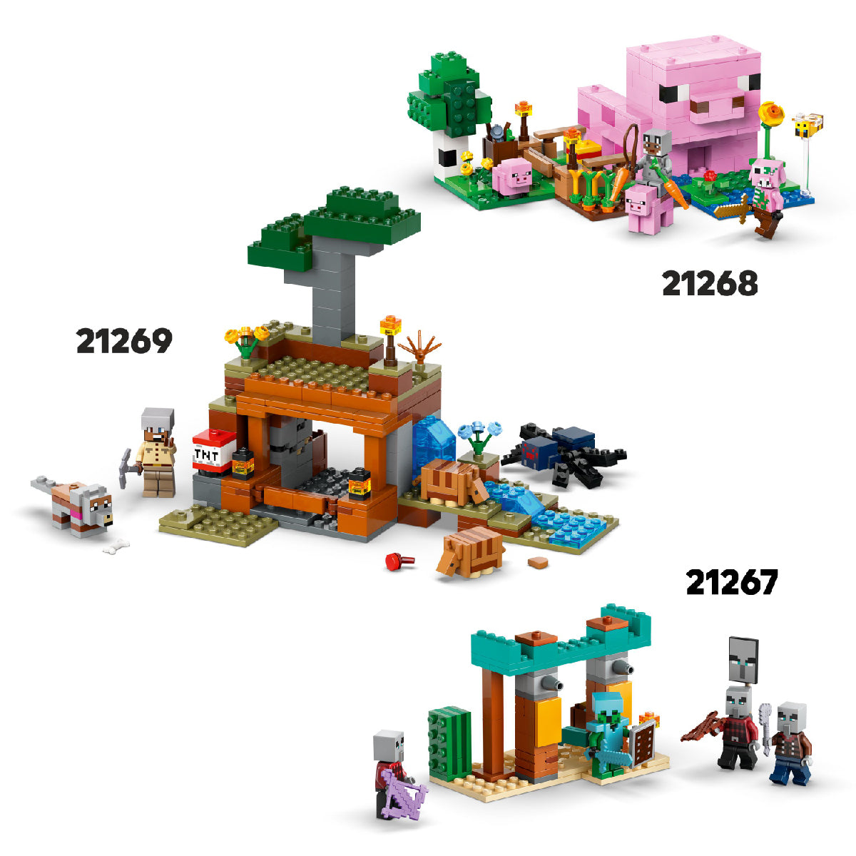 Đồ Chơi Lắp Ráp Ngôi Nhà Của Những Chú Bò Nấm LEGO MINECRAFT 21270