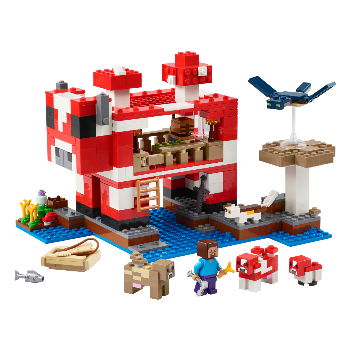 Đồ Chơi Lắp Ráp Ngôi Nhà Của Những Chú Bò Nấm LEGO MINECRAFT 21270