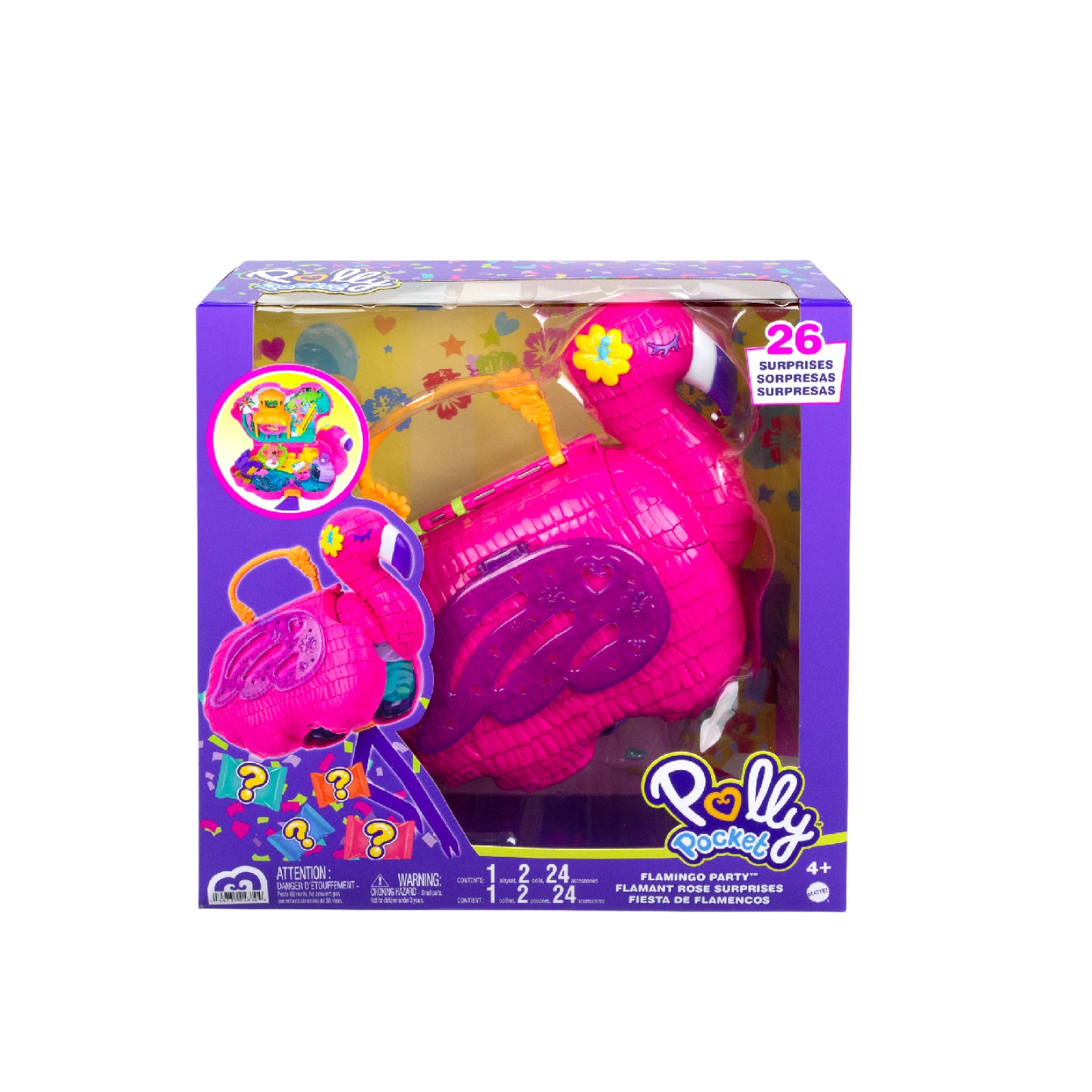 Polly Pocket và Bữa Tiệc Bất Ngờ Của Hồng Hạc Flamingo POLLY POCKET HGC41