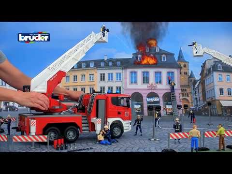 Scania Feuerwehr -- 03590 -- BRUDER Spielwaren