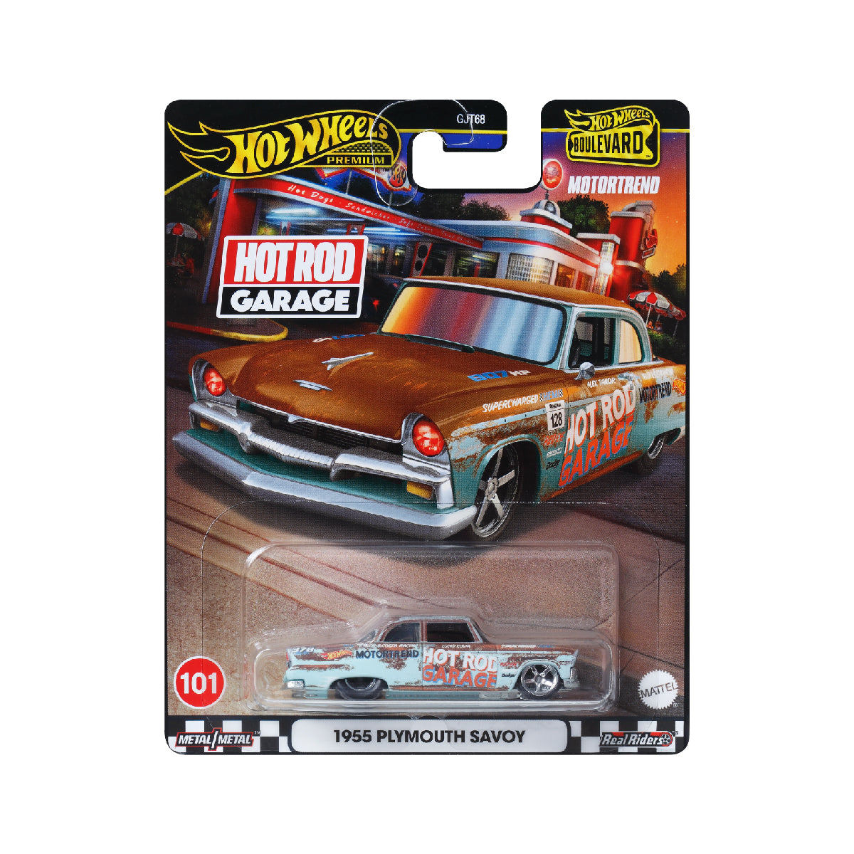 Siêu Xe BOULEVARD 1955 PLYMOUTH SAVOY Hot Wheels GJT68