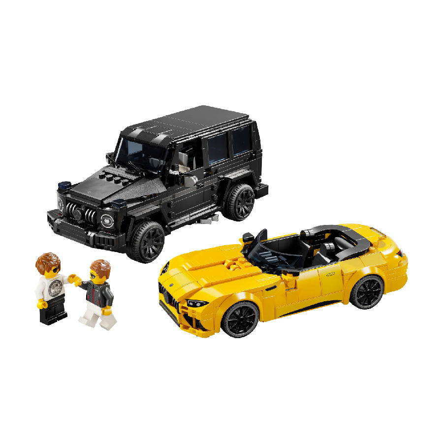 Assembling Super Car Mercedes Amg Gt Roadster 2024 &amp; Amg G63 LEGO SPEED CHAMPIONS 76924 (808 parts)