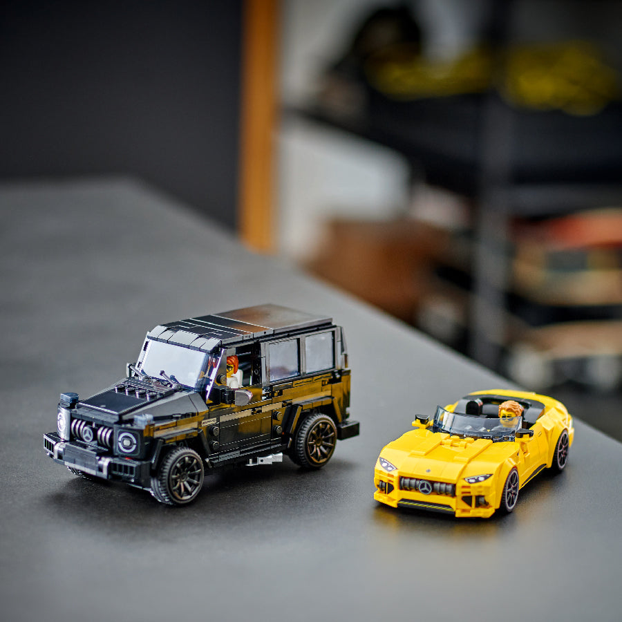 Assembling Super Car Mercedes Amg Gt Roadster 2024 &amp; Amg G63 LEGO SPEED CHAMPIONS 76924 (808 parts)