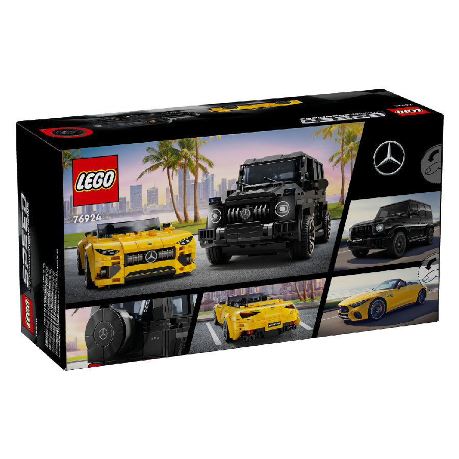 Assembling Super Car Mercedes Amg Gt Roadster 2024 &amp; Amg G63 LEGO SPEED CHAMPIONS 76924 (808 parts)