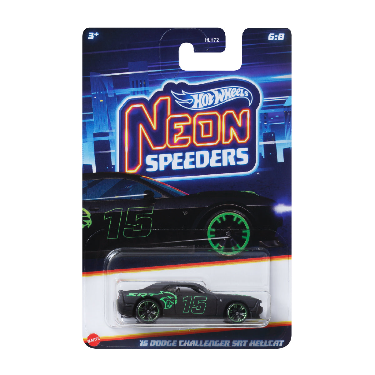 Siêu Xe Neon Speeders 15 DODGE CHALLENGER SRT Hot Wheels HLH72