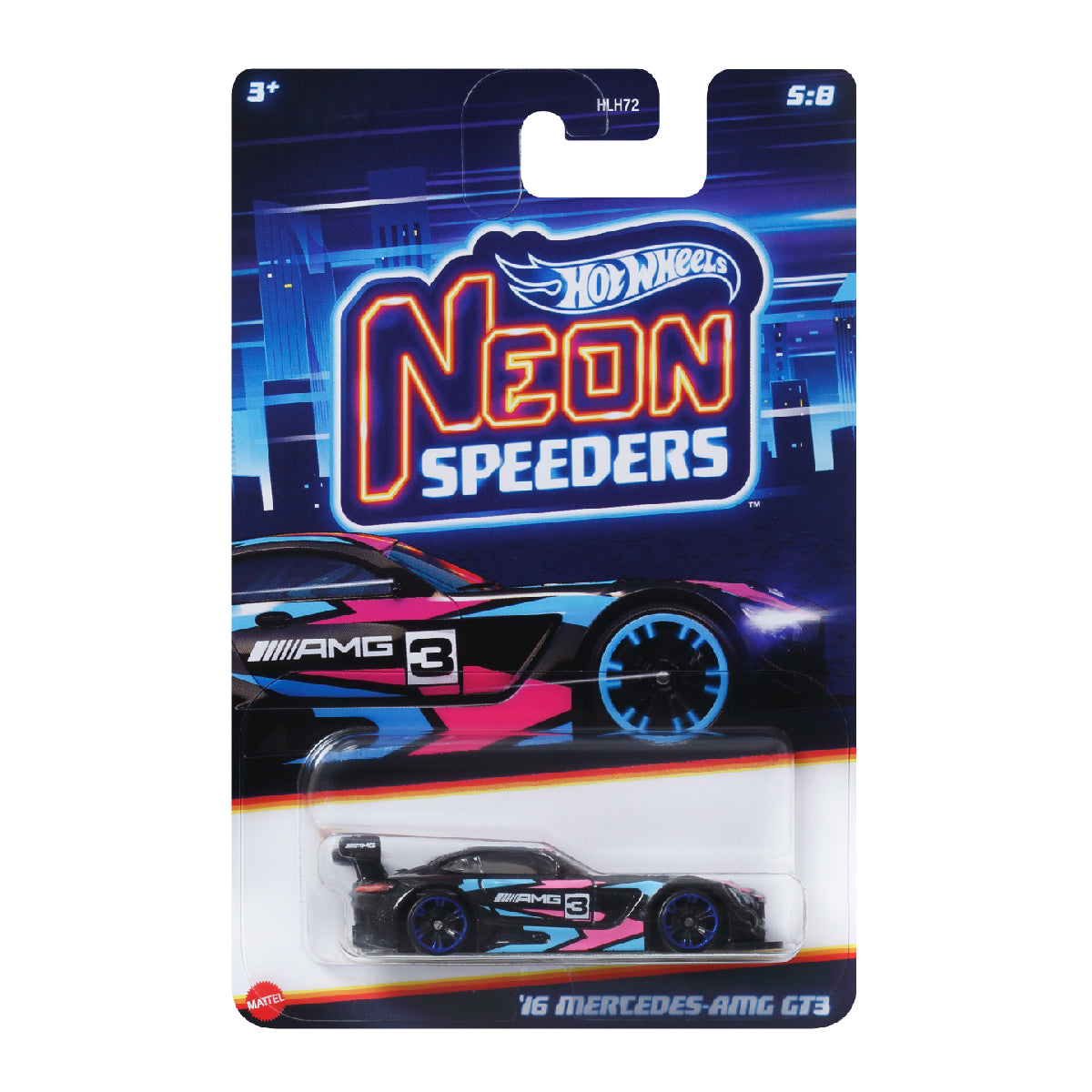 Siêu Xe Neon Speeders 16 MERCEDES AMG GT3 Hot Wheels HLH72