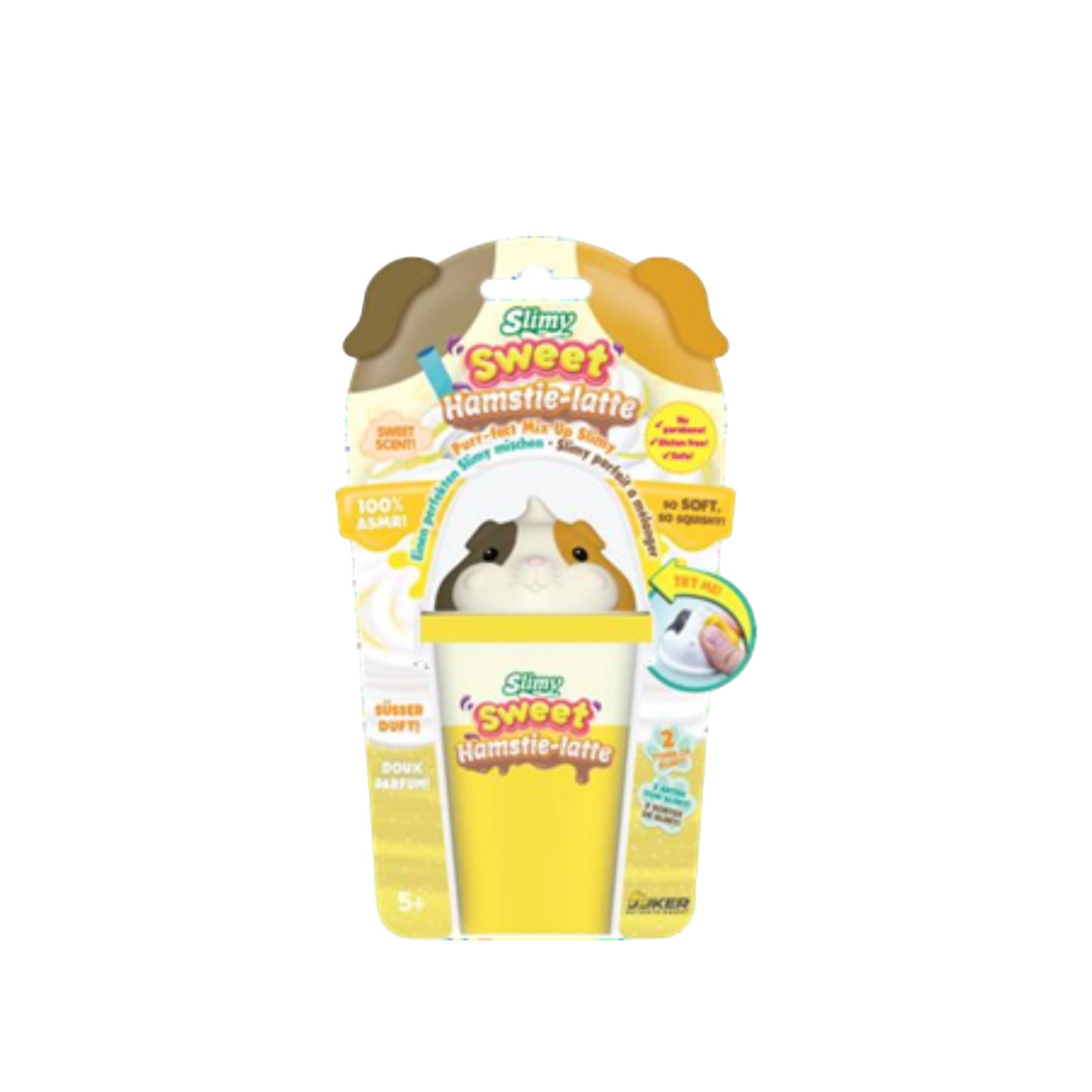 Coffee slime Hamstie-Latte with lovely yellow Squishy SLIMY 33529