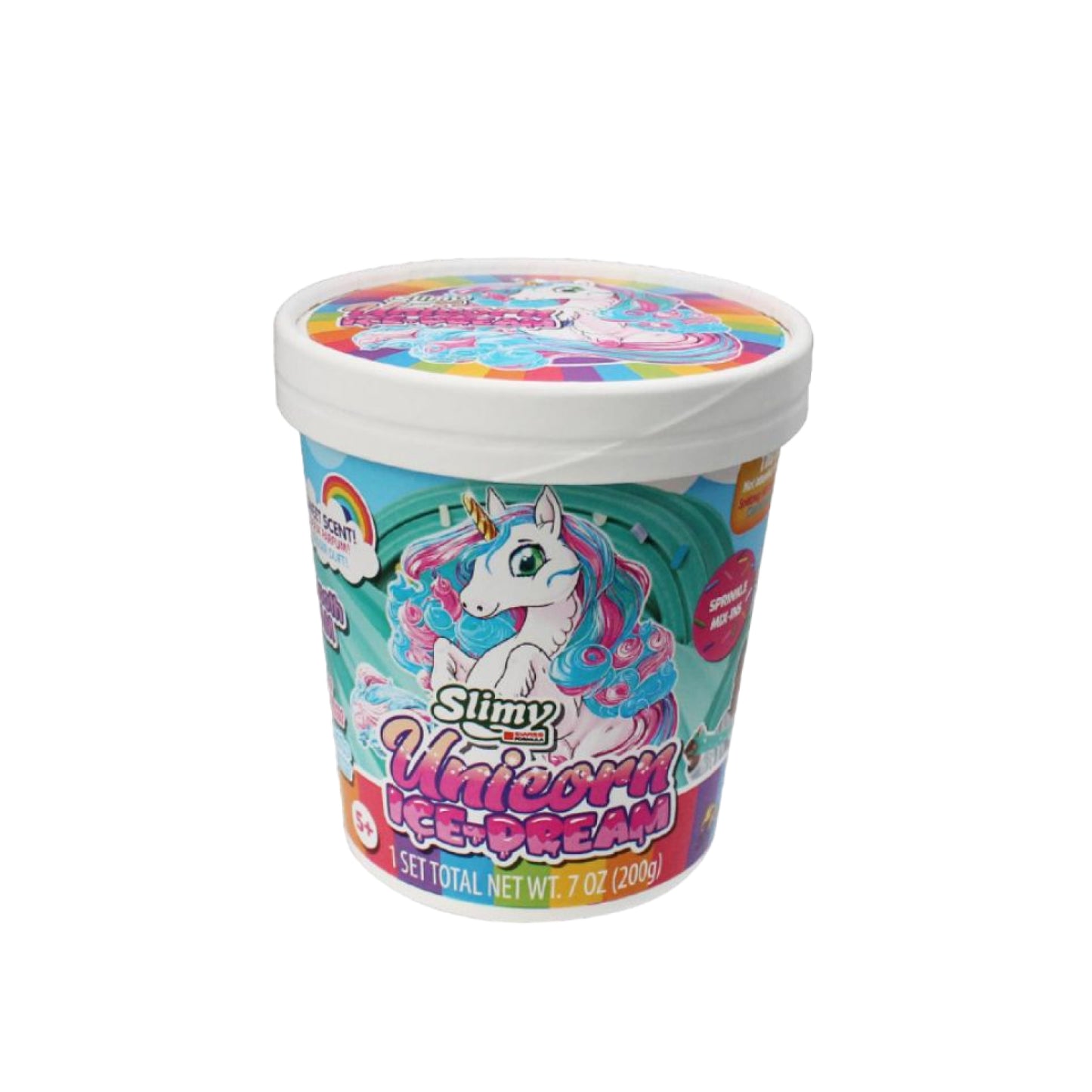 Sweet unicorn ice cream box slime with decorative nuggets SLIMY 33917