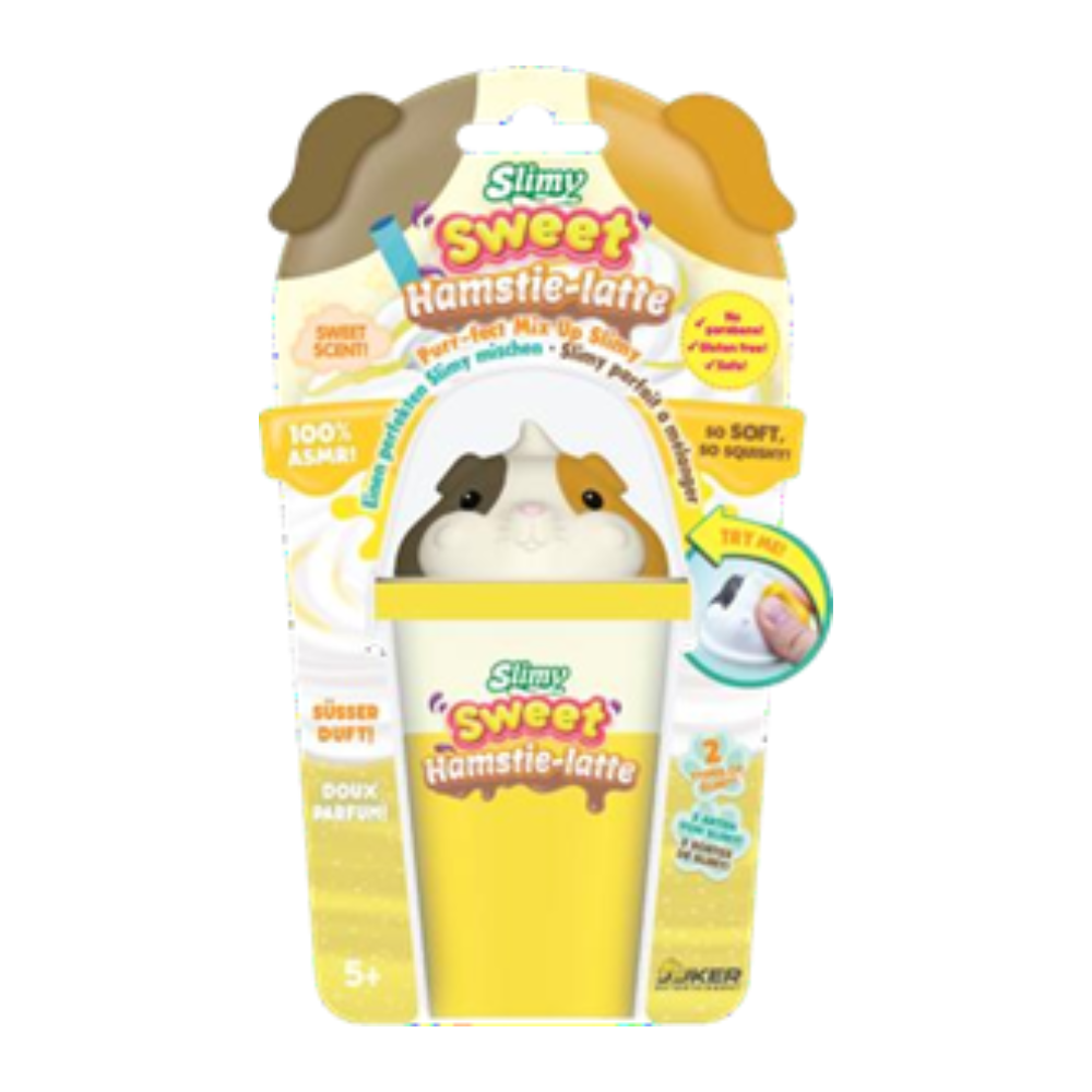 Coffee slime Hamstie-Latte with lovely yellow Squishy SLIMY 33529