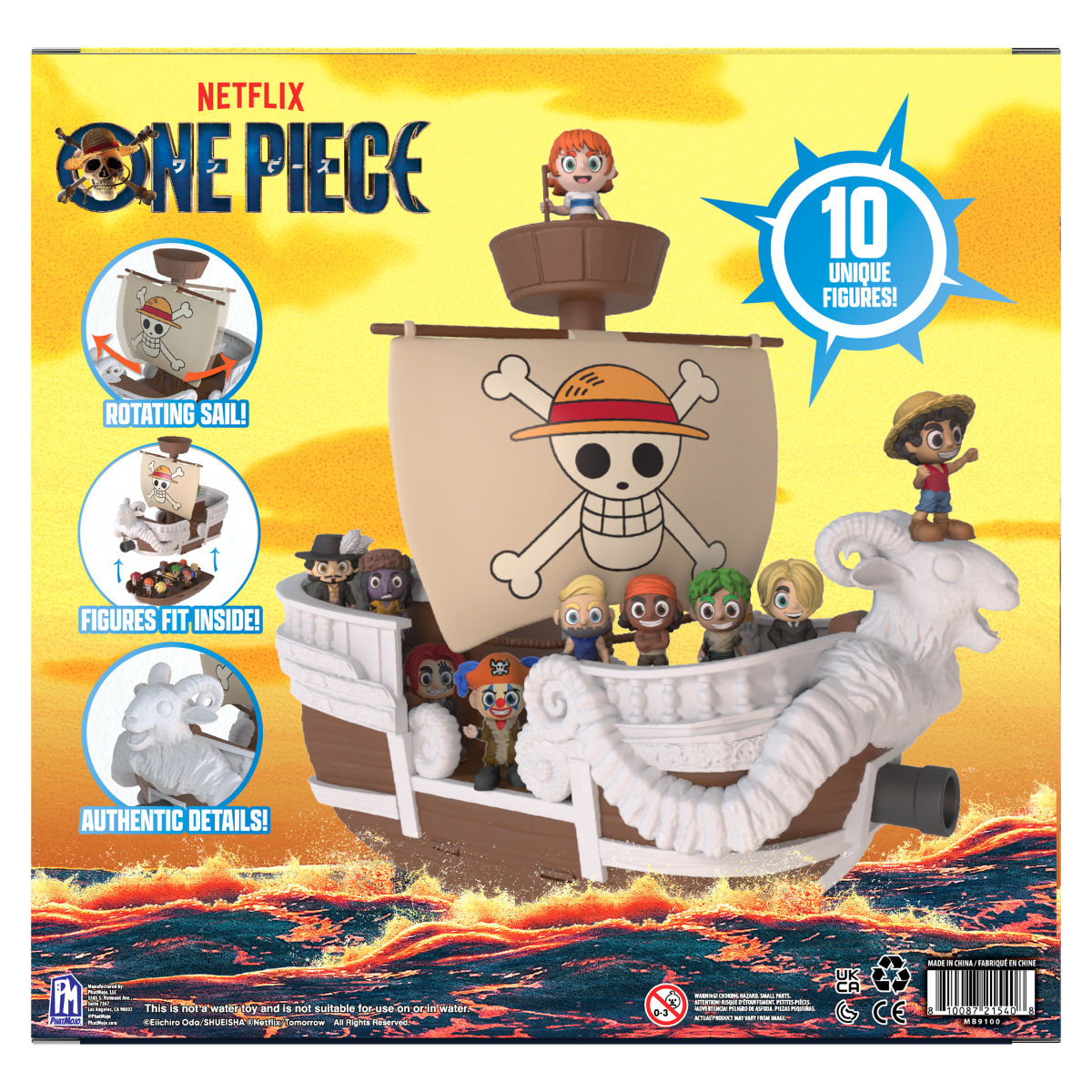 Tàu Hải Tặc Going Merry Và 10 Nhân Vật ONE PIECE TOY MB9100