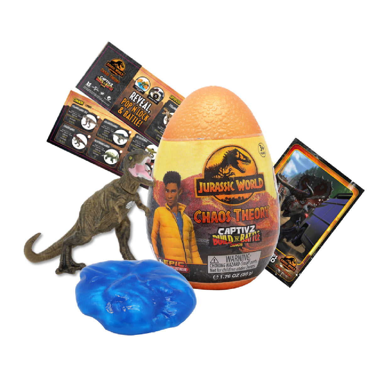 Trứng Slime Sưu Tập Jurassic World: Thuyết Hỗn Mang TOY MONSTER JW-CT-12PK