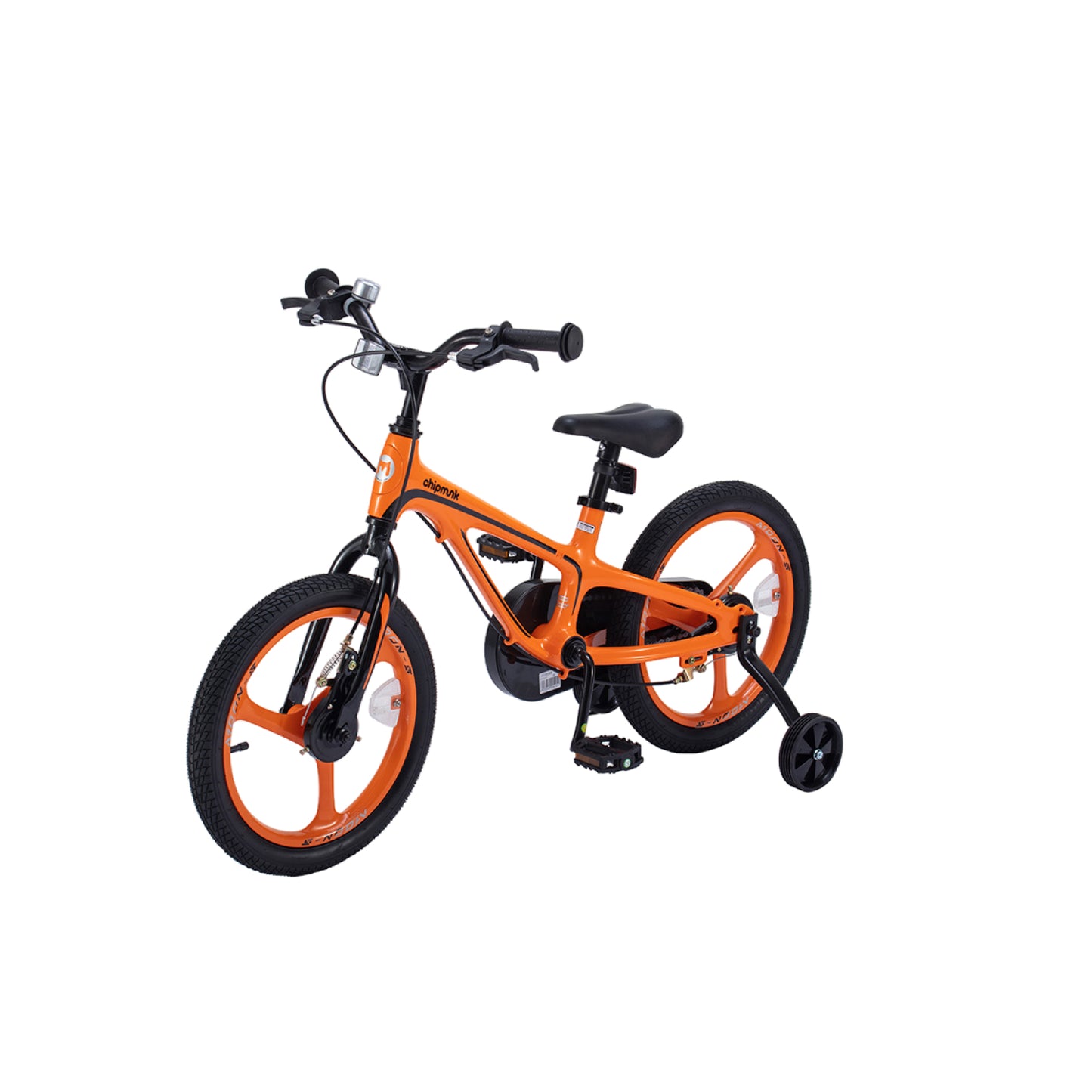 Chipmunk Moon 14 inch orange children's bicycle CM14-5P-OR