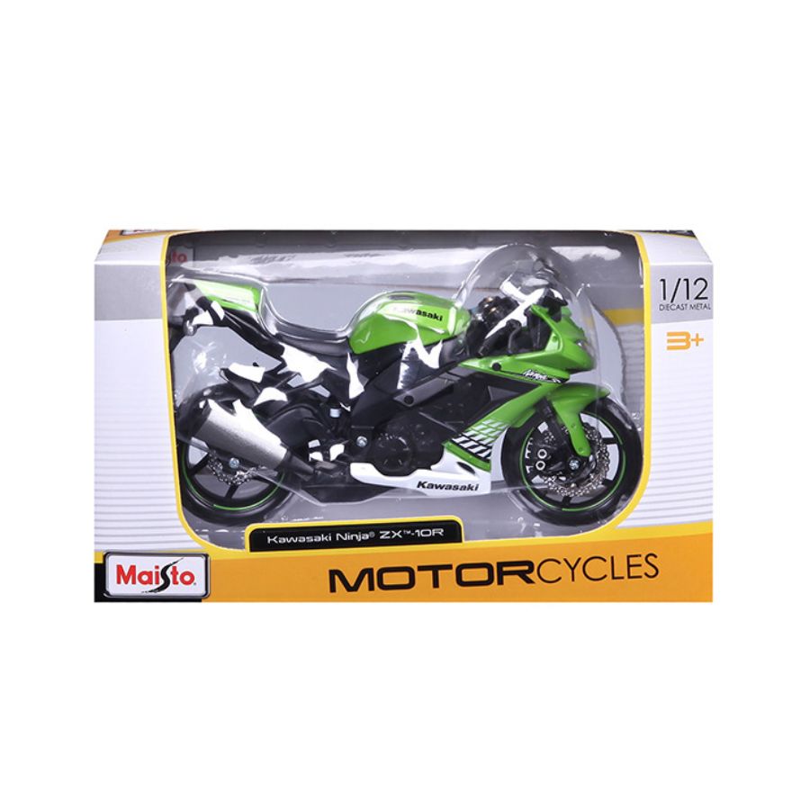 Mô hình mô tô 1:12 Kawasaki Ninja ZX-10R MAISTO MT31101