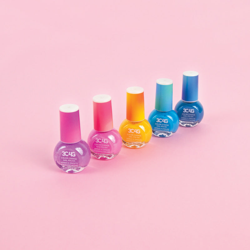 Combo of 5 color changing nail polishes MAKE IT REAL 10013