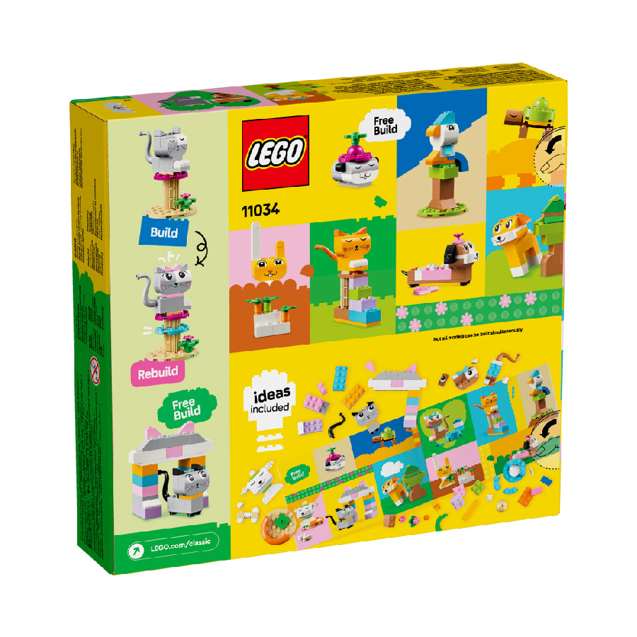 Assembly toy LEGO CLASSIC 11034 animal-themed creative brick set