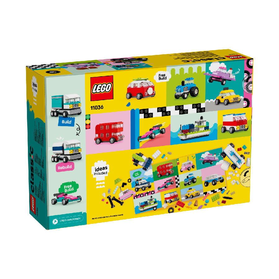 Assembly toy LEGO CLASSIC 11036 vehicle themed detailed brick set