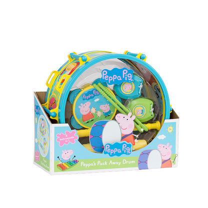 The Peppa Pig drum set conveniently packs other musical instruments. PEPPA PIG 138402800
