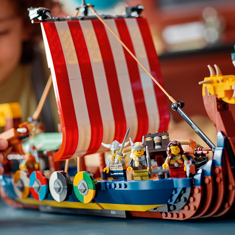 Đồ Chơi Lắp Ráp Tàu Của Người Viking Và Rắn Khổng Lồ LEGO CREATOR 31132