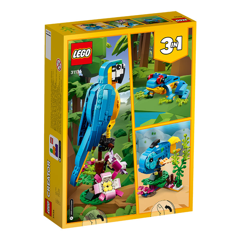 Đồ Chơi Lắp Ráp Vẹt Đuôi Dài Nam Mỹ LEGO CREATOR 31136