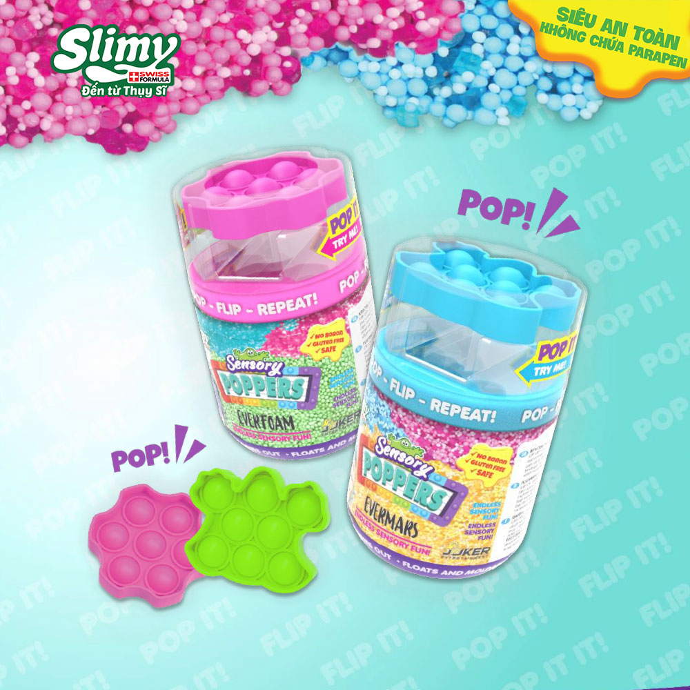 Extremely entertaining Slimy Foam and Pop It creative toy Red SLIMY 32701