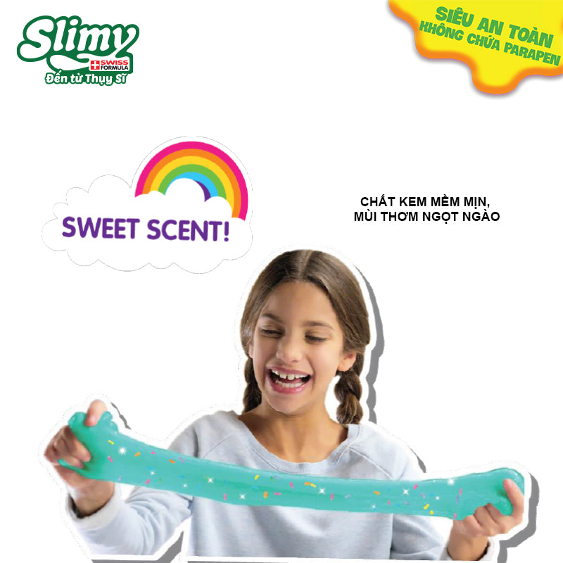 Sweet unicorn ice cream box slime with decorative nuggets SLIMY 33917