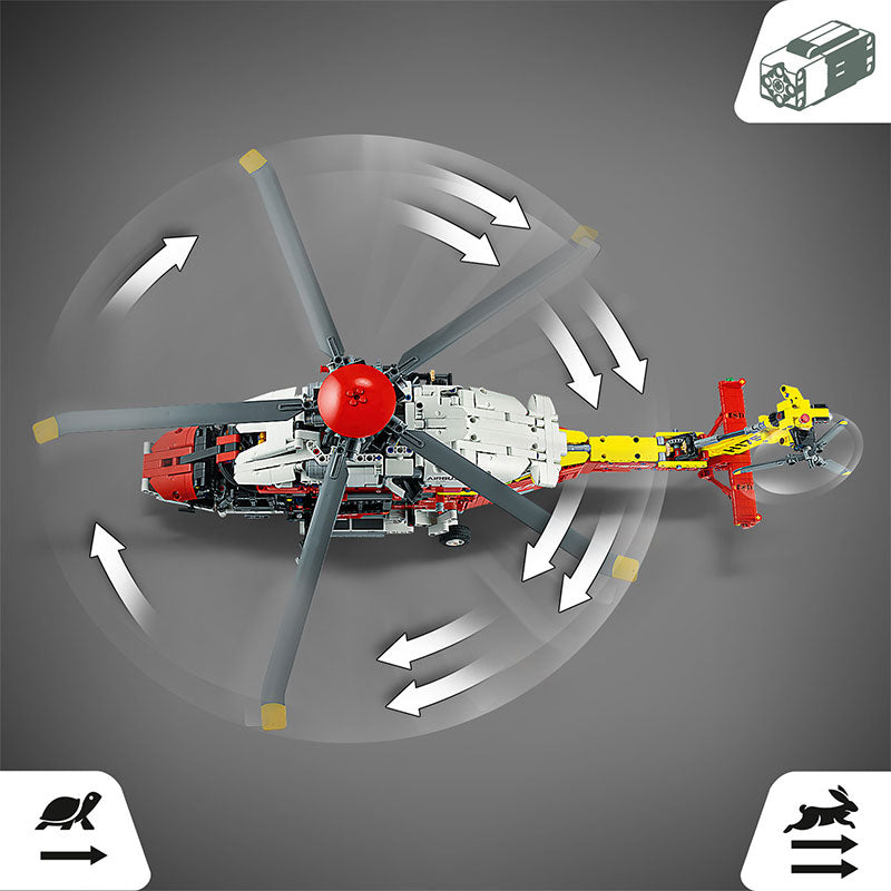 LEGO TECHNIC 42145 Airbus H175 Rescue Helicopter Assembly Toy