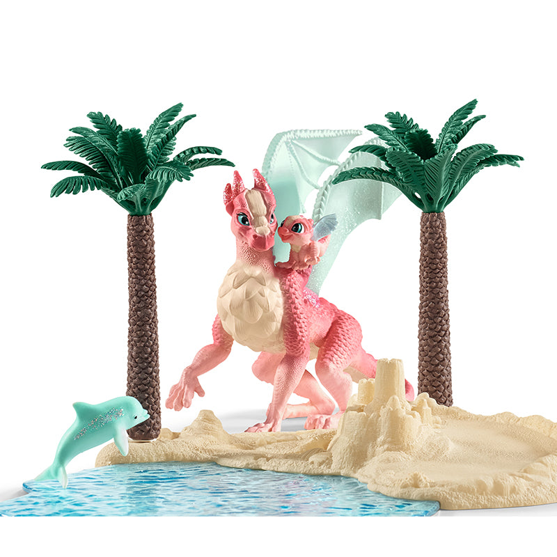 Đồ Chơi Mô Hình Đảo Rồng Và Thùng Kho Báu SCHLEICH 42436