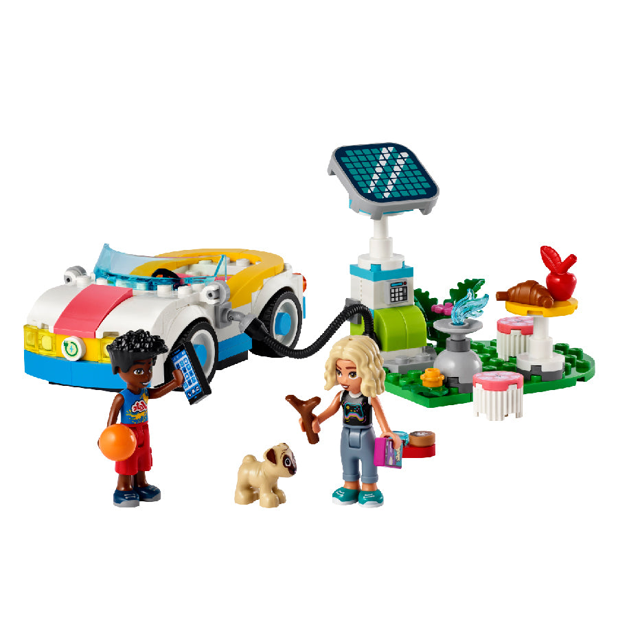 LEGO FRIENDS 42609 electric vehicle and charging station assembly toy