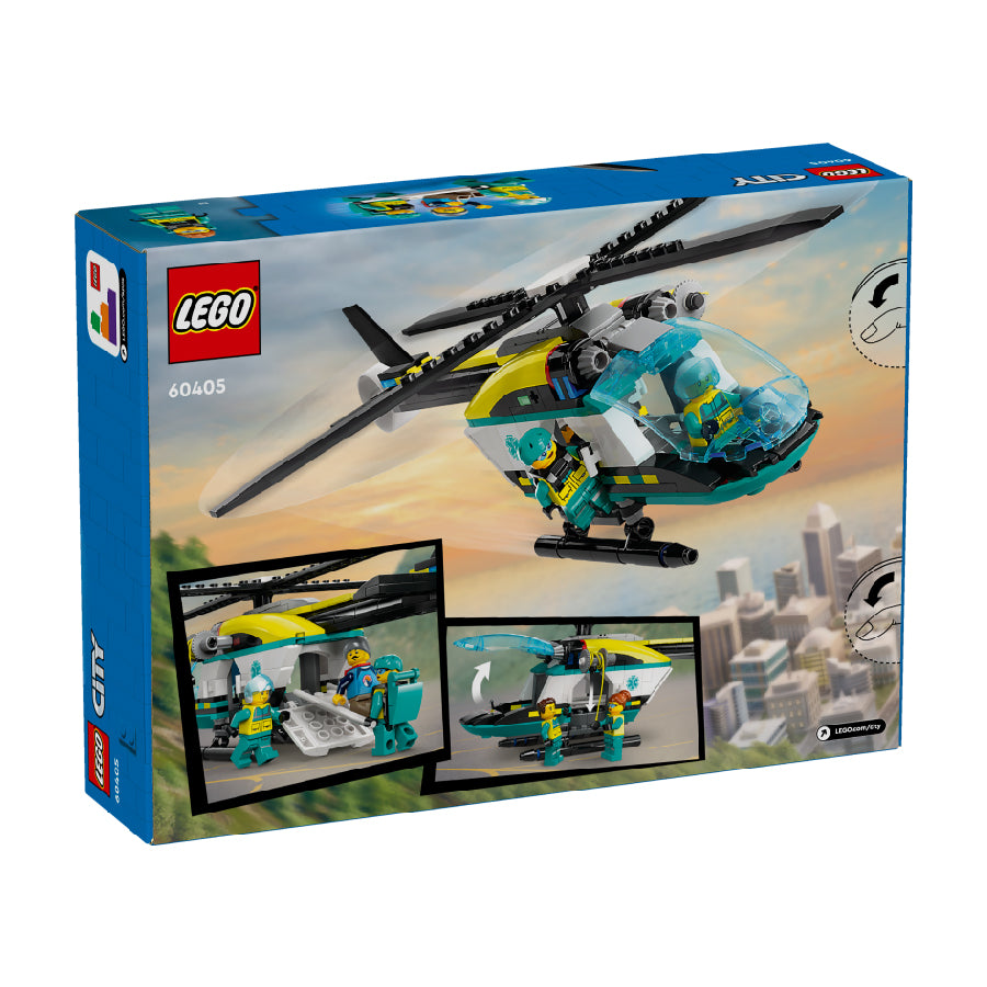 Đồ chơi lắp ráp Trực thăng cấp cứu chuyên dụng LEGO CITY 60405