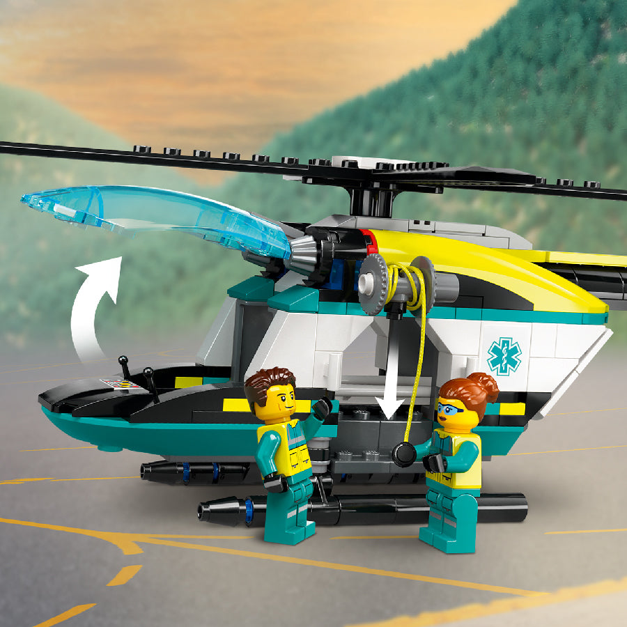 Đồ chơi lắp ráp Trực thăng cấp cứu chuyên dụng LEGO CITY 60405