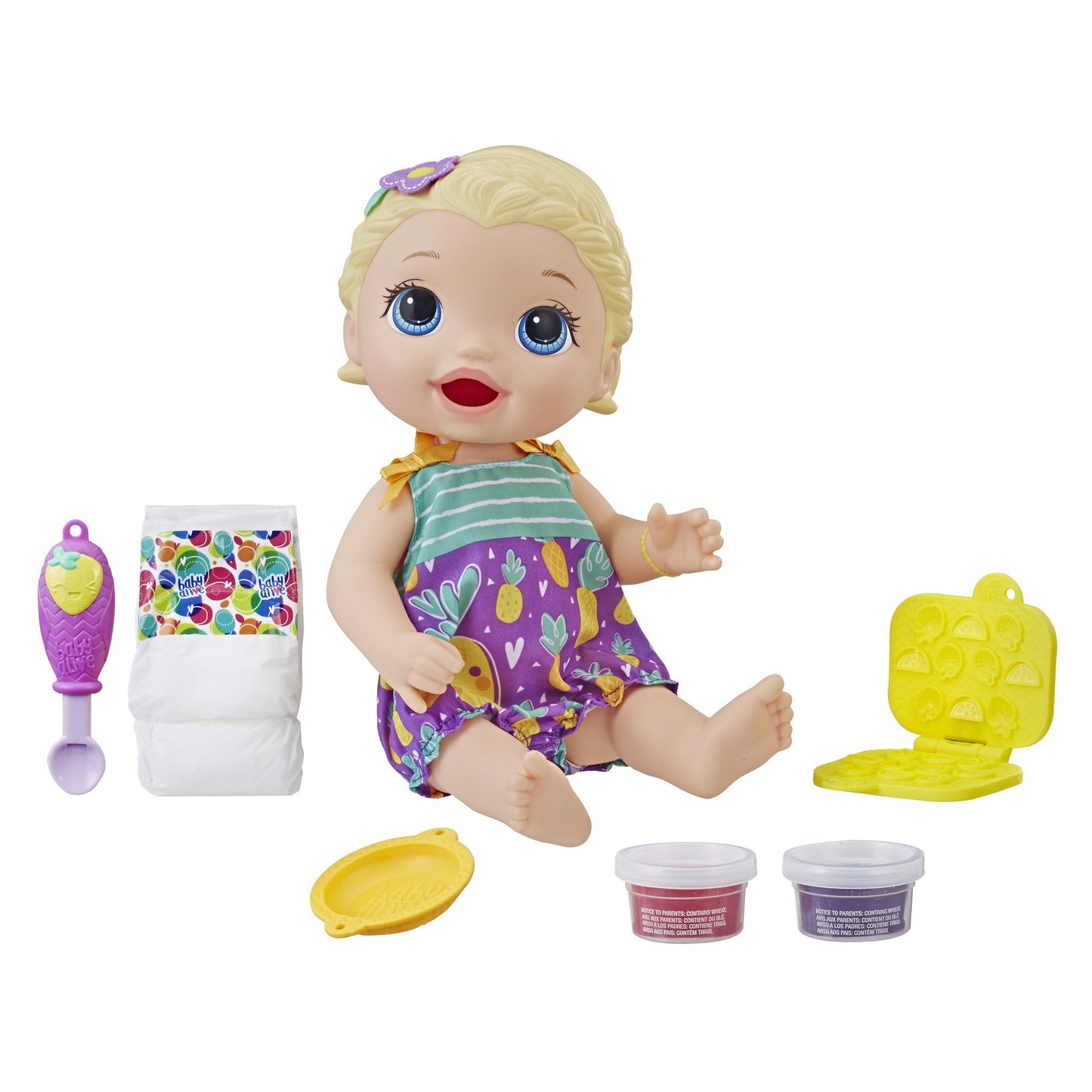 Baby Lily learns to eat solid foods BABY ALIVE E5841