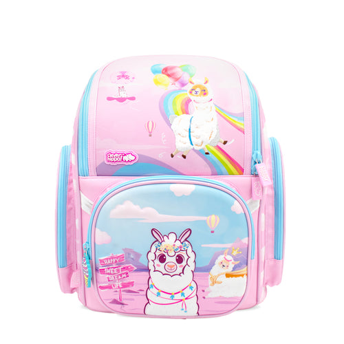 Fancy Backpack - Playful Pink Alpaca CLEVERHIPPO BA1215