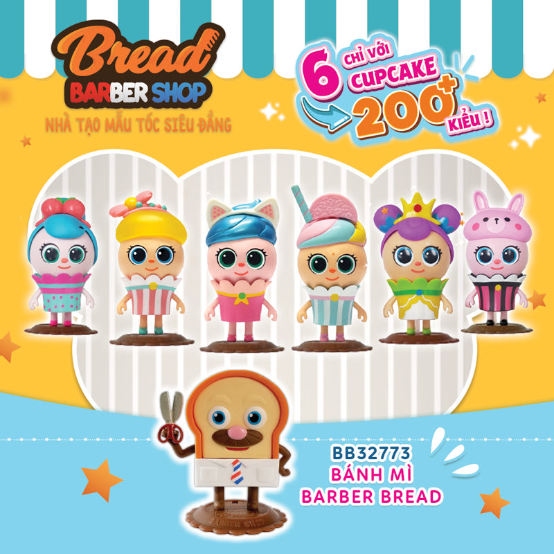 Bánh Mini Cupcake - Bling Pop và Pink Kitty BREAD BARBERSHOP BB32777