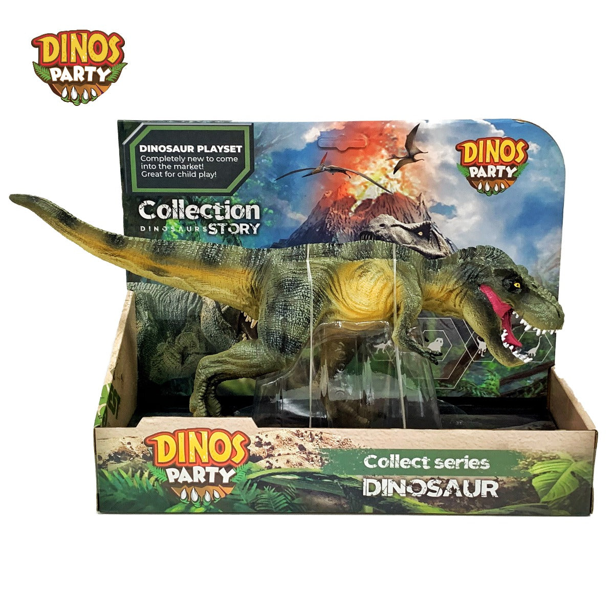 Walking dinosaur model Tyrannosaurus Rex_Green DINOS PARTY BG6010A-1 