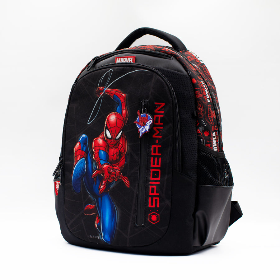Black Spider-Man Zipit Backpack CLEVERHIPPO BLS9206