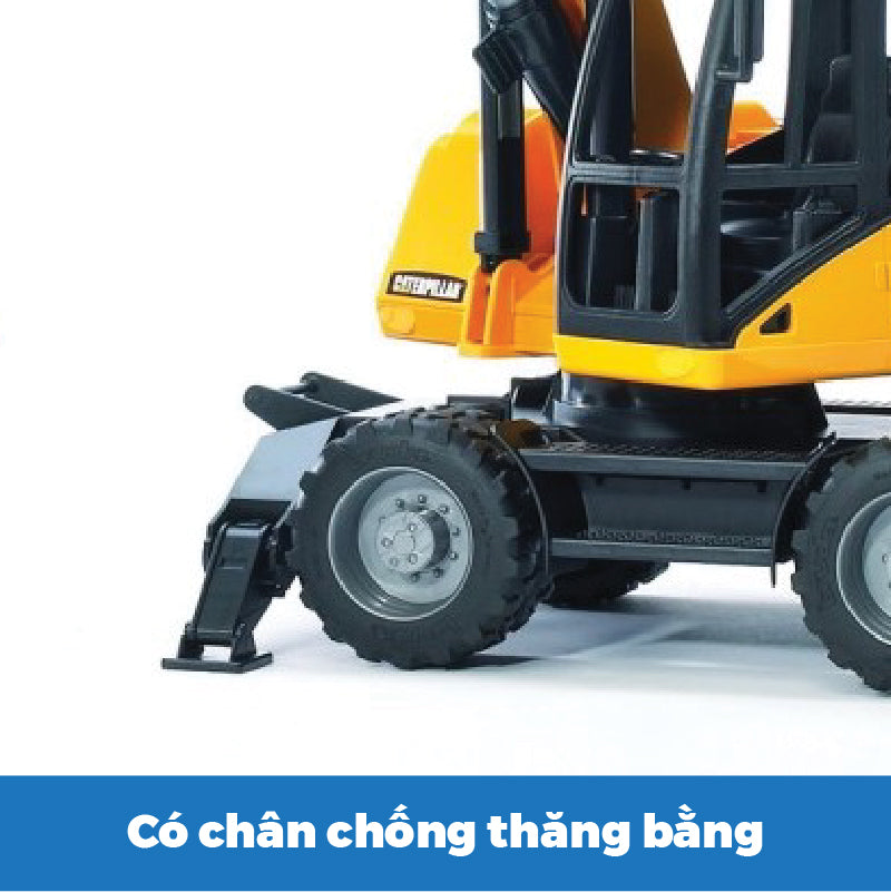 Đồ chơi mô hình tỷ lệ 1:16 xe xúc CAT bánh lốp BRUDER BRU02445