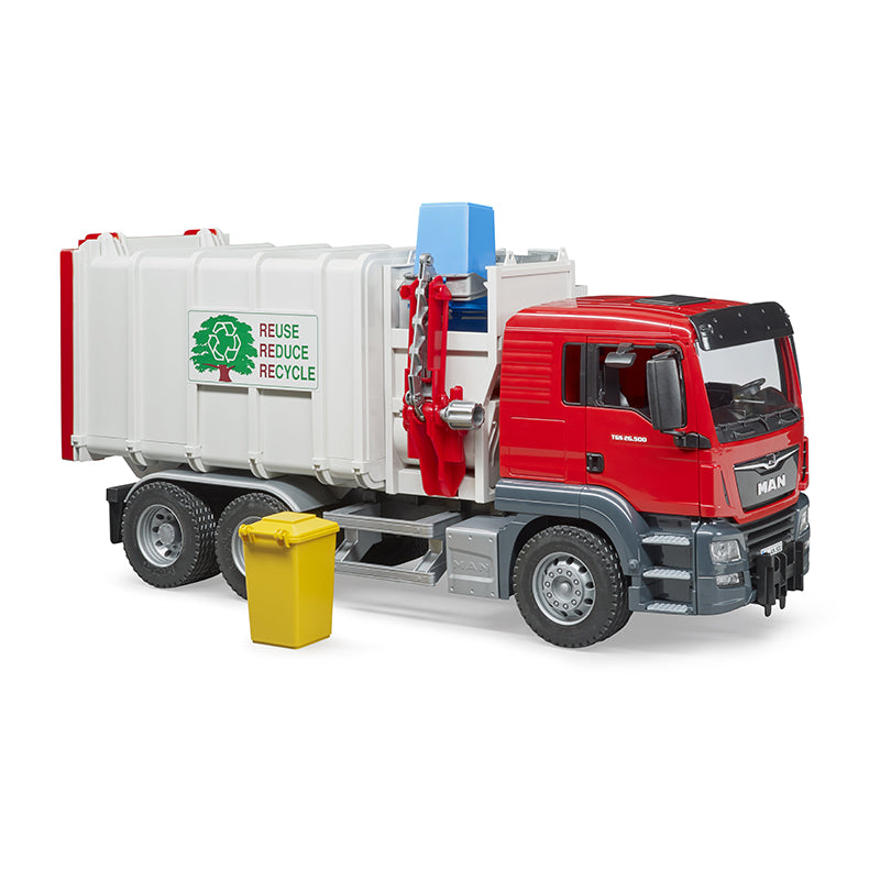 Miniature scale model toy 1:16 Garbage truck MAN TGS BRUDER BRU03761